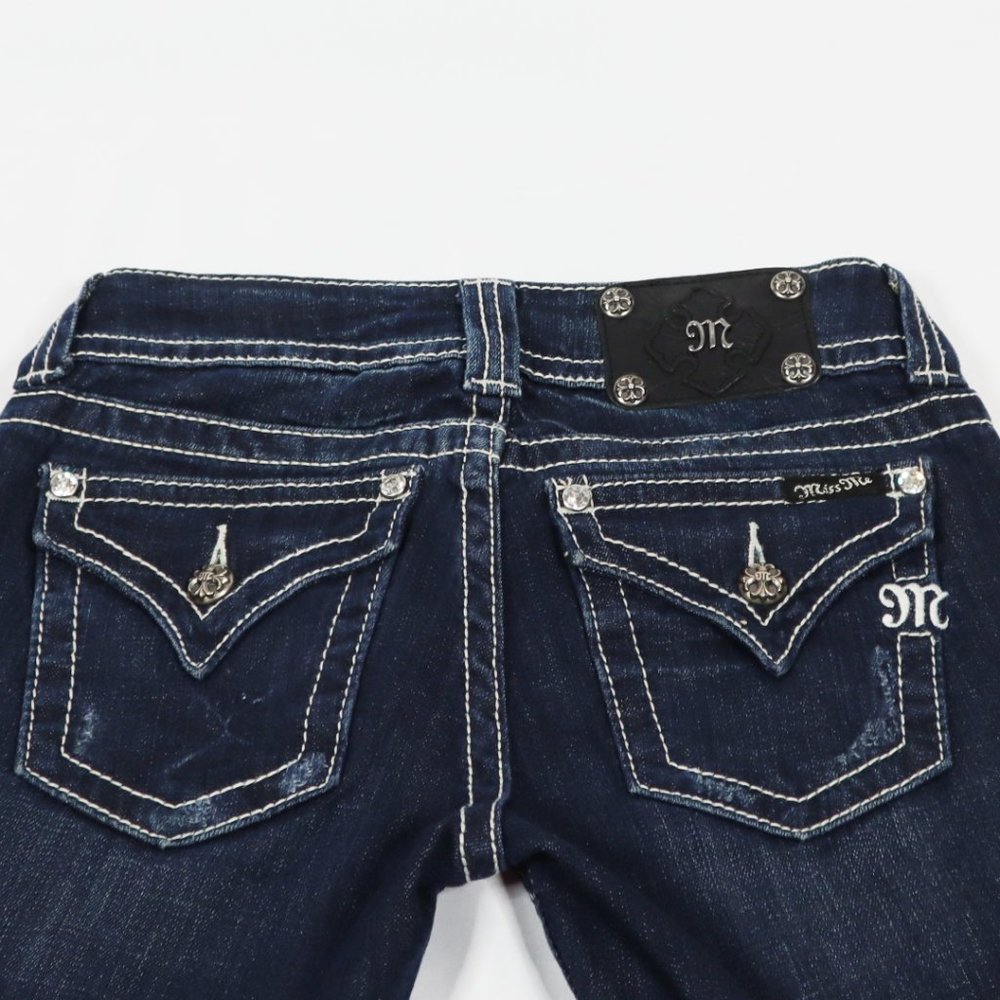 MEK Miss Me Button Pocket Skinny Jean